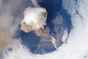 Sarychev Peak Eruption Sarychev Peak Eruption as seen from ISS